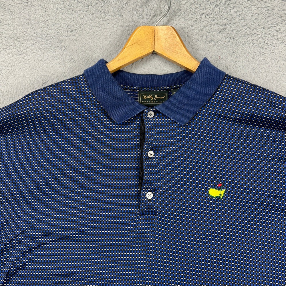 Bobby Jones Blue Polo with Yellow Logo